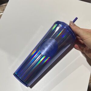 Starbucks Holographic Blue Tumbler